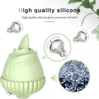 Rose Toy Vibrator, Clitoral Licking Tongue Vibrator, AIYULONG Licking & Vibrating Nipples Clitoral Stimulator with 9 Powerful Vi Rose Toy Vibrator, Clitoral Licking Tongue Vibrator, AIYULONG Licking & Vibrating Nipples Clitoral Stimulator with 9 Powerful Vi