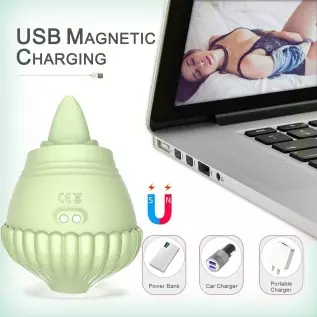 Rose Toy Vibrator, Clitoral Licking Tongue Vibrator, AIYULONG Licking & Vibrating Nipples Clitoral Stimulator with 9 Powerful Vi Rose Toy Vibrator, Clitoral Licking Tongue Vibrator, AIYULONG Licking & Vibrating Nipples Clitoral Stimulator with 9 Powerful Vi