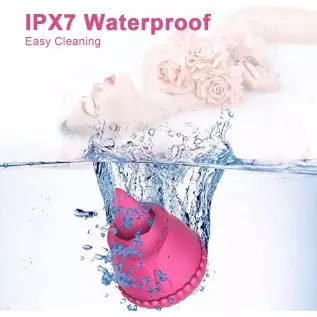 Rose Toy Vibrator, Clitoral Licking Tongue Vibrator, AIYULONG Licking & Vibrating Nipples Clitoral Stimulator with 9 Powerful Vi Rose Toy Vibrator, Clitoral Licking Tongue Vibrator, AIYULONG Licking & Vibrating Nipples Clitoral Stimulator with 9 Powerful Vi