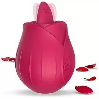 Newly Roses Toys for Women Waterproof, Clitoral Tongue Licking Toy with 9 Powerful Modes for Quick Orgasm, Licking & Vibrating N