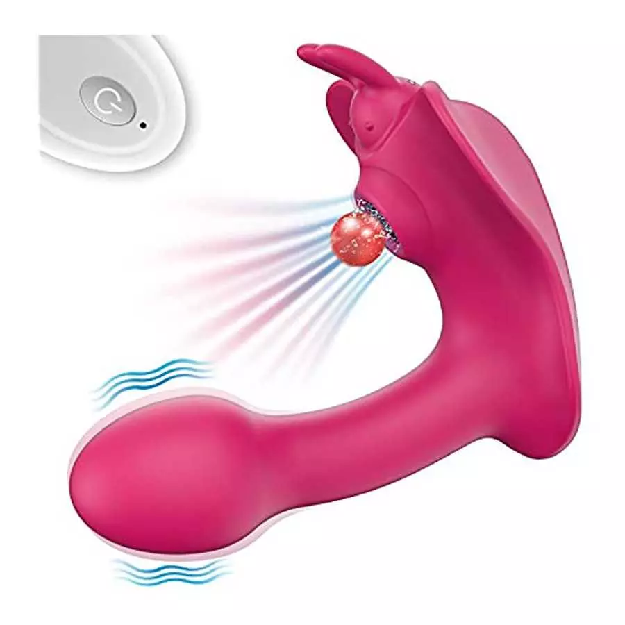 Clitoral Sucking Vibrator, Remote G Spot Stimulator & Clit Sucker Butterfly Vibrator, 10 Powerful Modes, Waterproof & Rechargeab Clitoral Sucking Vibrator, Remote G Spot Stimulator & Clit Sucker Butterfly Vibrator, 10 Powerful Modes, Waterproof & Rechargeab