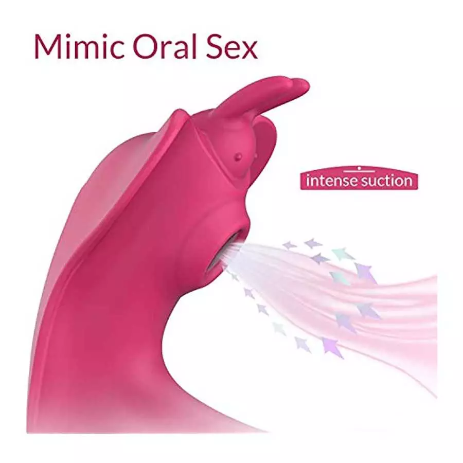 Clitoral Sucking Vibrator, Remote G Spot Stimulator & Clit Sucker Butterfly Vibrator, 10 Powerful Modes, Waterproof & Rechargeab