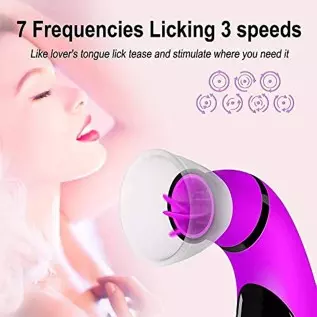 Sucking Vibrator Women Sex Toys - Adult Toys with 7 Sucking and 3 Tongue Licking Modes Vibrators Clitoralis Stimulator for Women Sucking Vibrator Women Sex Toys - Adult Toys with 7 Sucking and 3 Tongue Licking Modes Vibrators Clitoralis Stimulator for Women