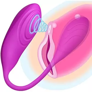 Pulsating Clitoral Vibrator with Vibrating Egg - High-Frequency Clitoral Vagina Stimulator for Quick Orgasm, Lucy G Spot Tapping