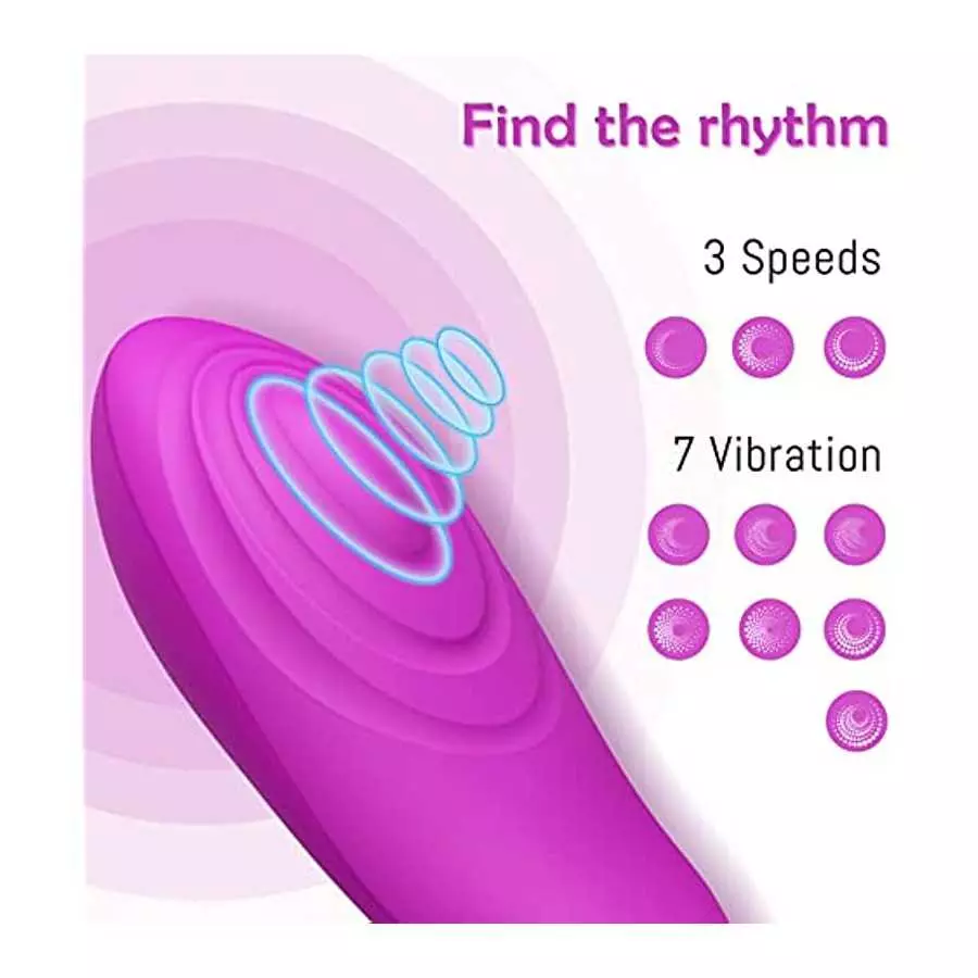 Pulsating Clitoral Vibrator with Vibrating Egg - High-Frequency Clitoral Vagina Stimulator for Quick Orgasm, Lucy G Spot Tapping