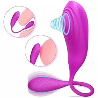 Pulsating Clitoral Vibrator with Vibrating Egg - High-Frequency Clitoral Vagina Stimulator for Quick Orgasm, Lucy G Spot Tapping