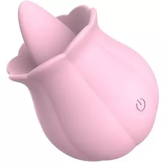 2023 New Women Rose Tongue Suck & Lick Rose 10 Modes Sucker Sucking Toys Adult The Rose Toy for Women Couples Vibrator Toy (Pink