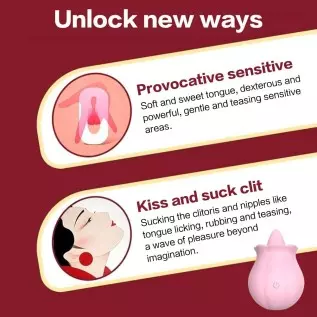 2023 New Women Rose Tongue Suck & Lick Rose 10 Modes Sucker Sucking Toys Adult The Rose Toy for Women Couples Vibrator Toy (Pink 2023 New Women Rose Tongue Suck & Lick Rose 10 Modes Sucker Sucking Toys Adult The Rose Toy for Women Couples Vibrator Toy (Pink