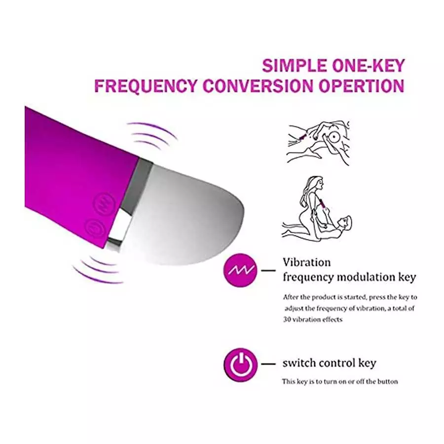 2 in 1 Clit Licking Vibrator G-Spot Dildo Massager, Clit Vibrator Rose Toy for Women with 10 Tongue Licking Vibration Modes G-Sp