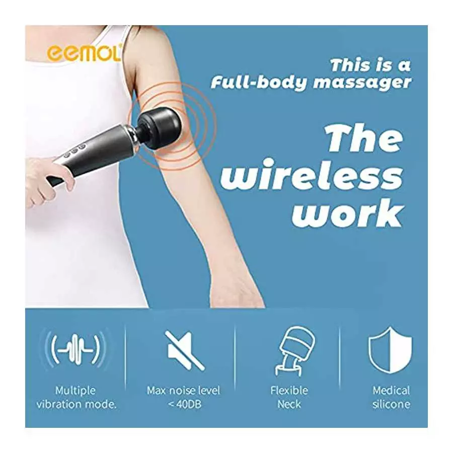 EEMOL Rechargeable Personal Massager Vibrator, Wireless with 20 Vibration Patterns 8 Multi-Speed - Sex Toys for Women Girl's Gif