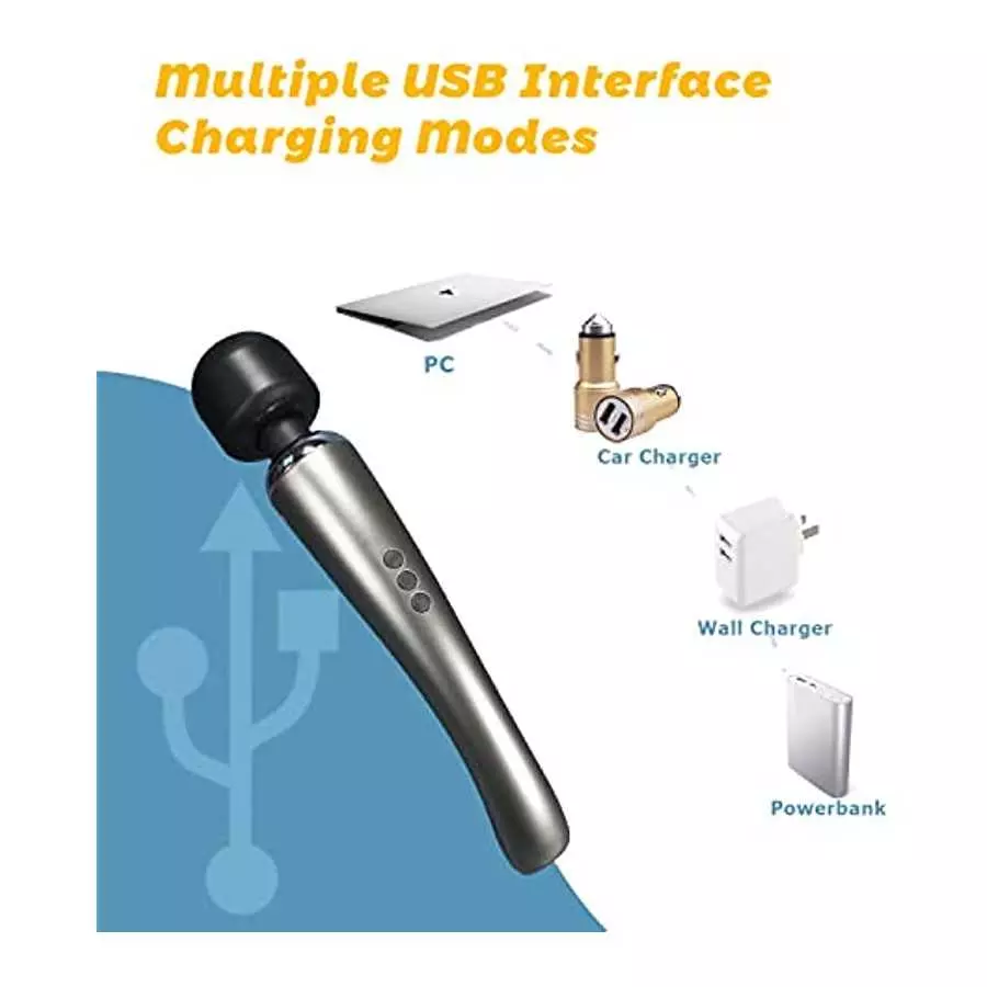 EEMOL Rechargeable Personal Massager Vibrator, Wireless with 20 Vibration Patterns 8 Multi-Speed - Sex Toys for Women Girl's Gif