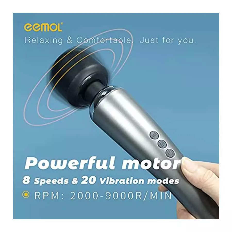 EEMOL Rechargeable Personal Massager Vibrator, Wireless with 20 Vibration Patterns 8 Multi-Speed - Sex Toys for Women Girl's Gif