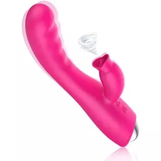 Adult Toy Vibrator Clitoralis Stimulator for Women Waterproof Cordless Sucker Pleasure Sucking Rose Dual Motor Thrusting Silent 