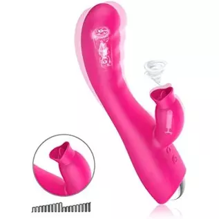 Adult Toy Vibrator Clitoralis Stimulator for Women Waterproof Cordless Sucker Pleasure Sucking Rose Dual Motor Thrusting Silent 