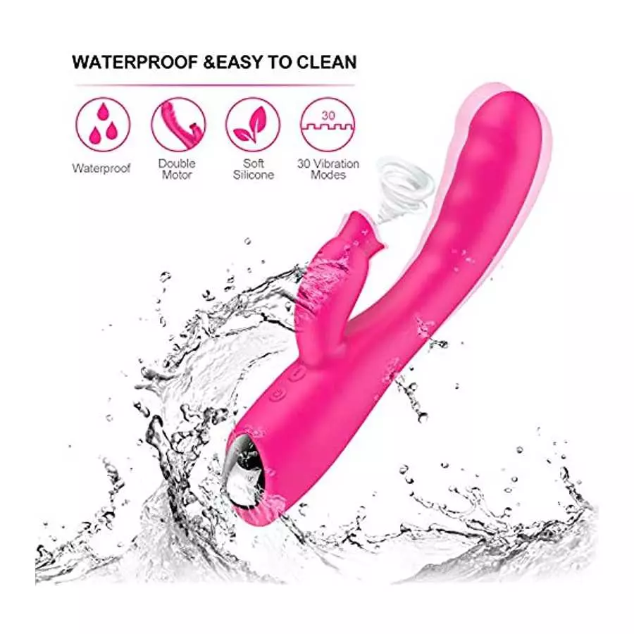 Adult Toy Vibrator Clitoralis Stimulator for Women Waterproof Cordless Sucker Pleasure Sucking Rose Dual Motor Thrusting Silent 