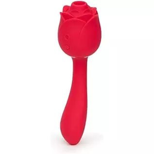 Lovehoney Floral Fantasy 2 in 1 Rose Clitoral Sucking Toy & G-Spot Vibrator – Rose Sex Toy Clit Sucker with 6 Suction Speeds – 5