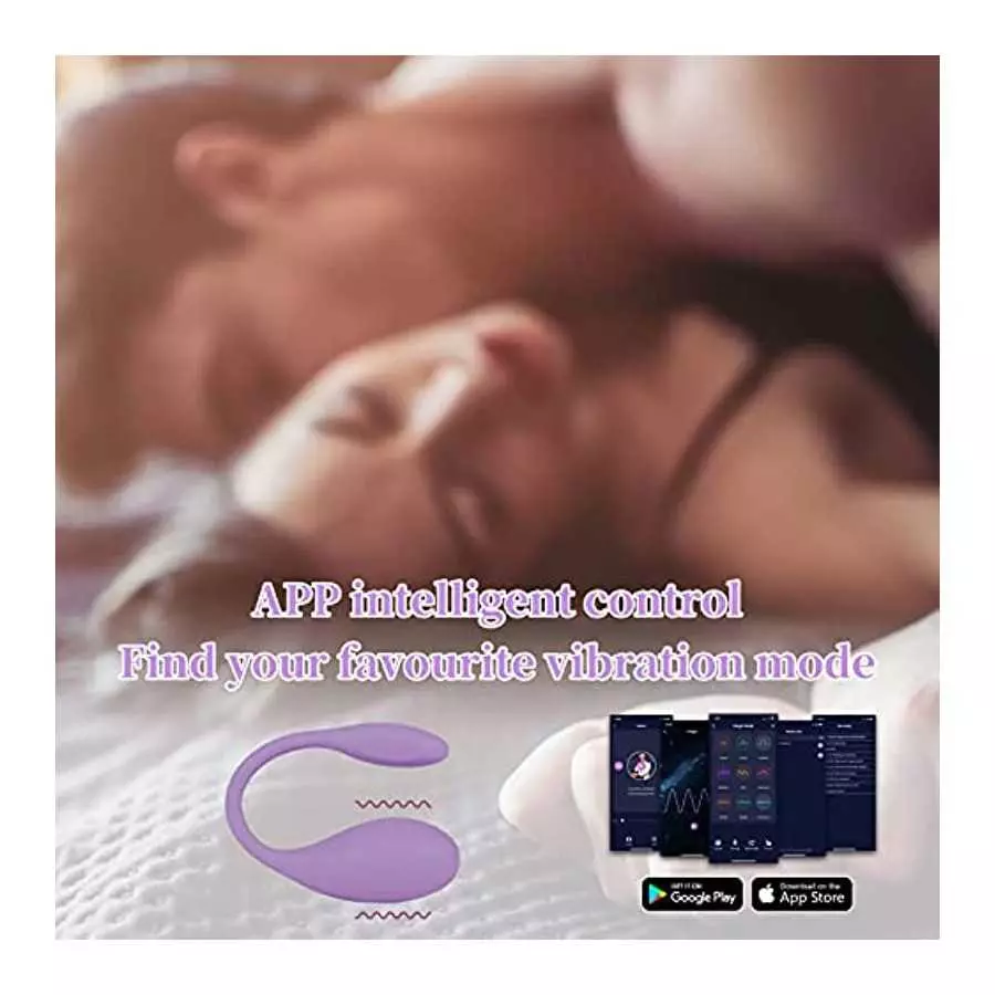 Clitoral and G-Spot Vibrator with APP Control, MEXITOP Wearable Waterproof Couples Vibrator with 9 Powerful Vibrations, Long Dis