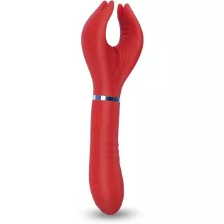 Clitoral G-spot Rose Vibrator, Clit Nipple Dildo Rabbit Vibrator, Alovegarden Clitoris Stimulator with 7 Powerful Vibration Adul