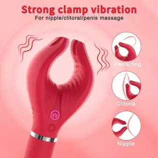 Clitoral G-spot Rose Vibrator, Clit Nipple Dildo Rabbit Vibrator, Alovegarden Clitoris Stimulator with 7 Powerful Vibration Adul Clitoral G-spot Rose Vibrator, Clit Nipple Dildo Rabbit Vibrator, Alovegarden Clitoris Stimulator with 7 Powerful Vibration Adul