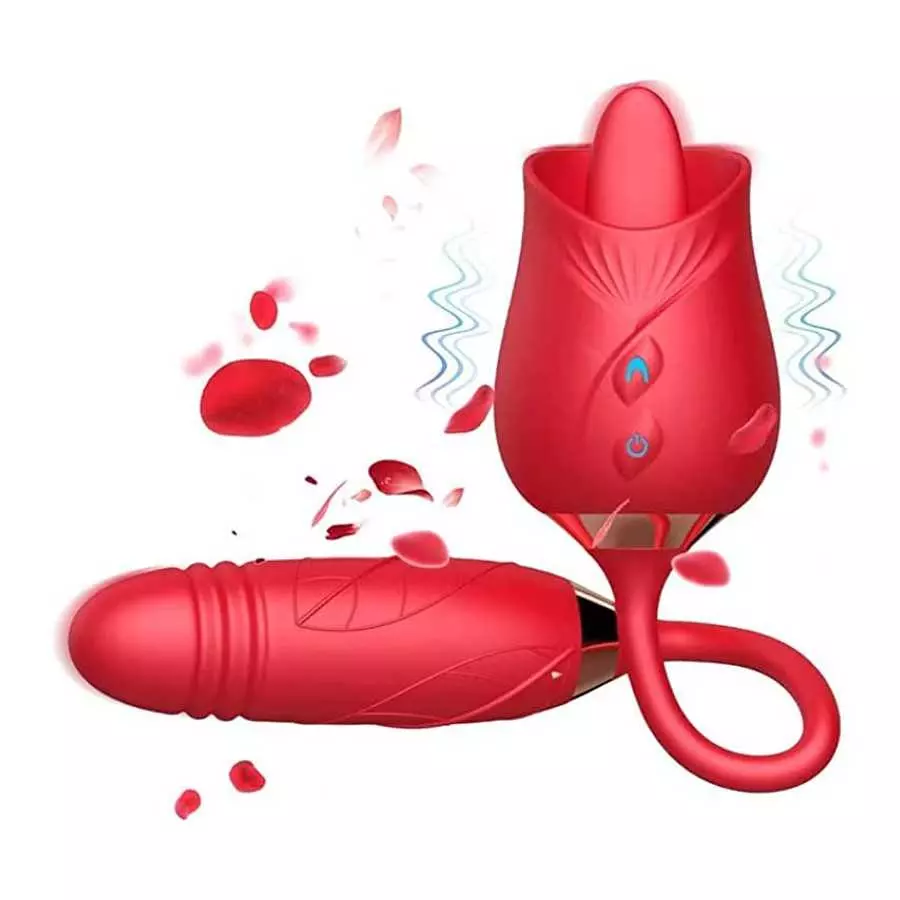 2022 New Rose Sex Toy for Woman Sex Pleasure Toy for Women Sexual Rechargeable Adult Toy for Women Couples, Powerful Tongue Suck