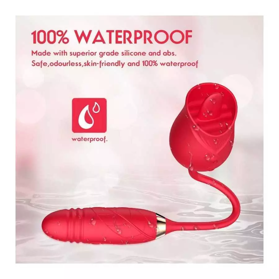 2022 New Rose Sex Toy for Woman Sex Pleasure Toy for Women Sexual Rechargeable Adult Toy for Women Couples, Powerful Tongue Suck