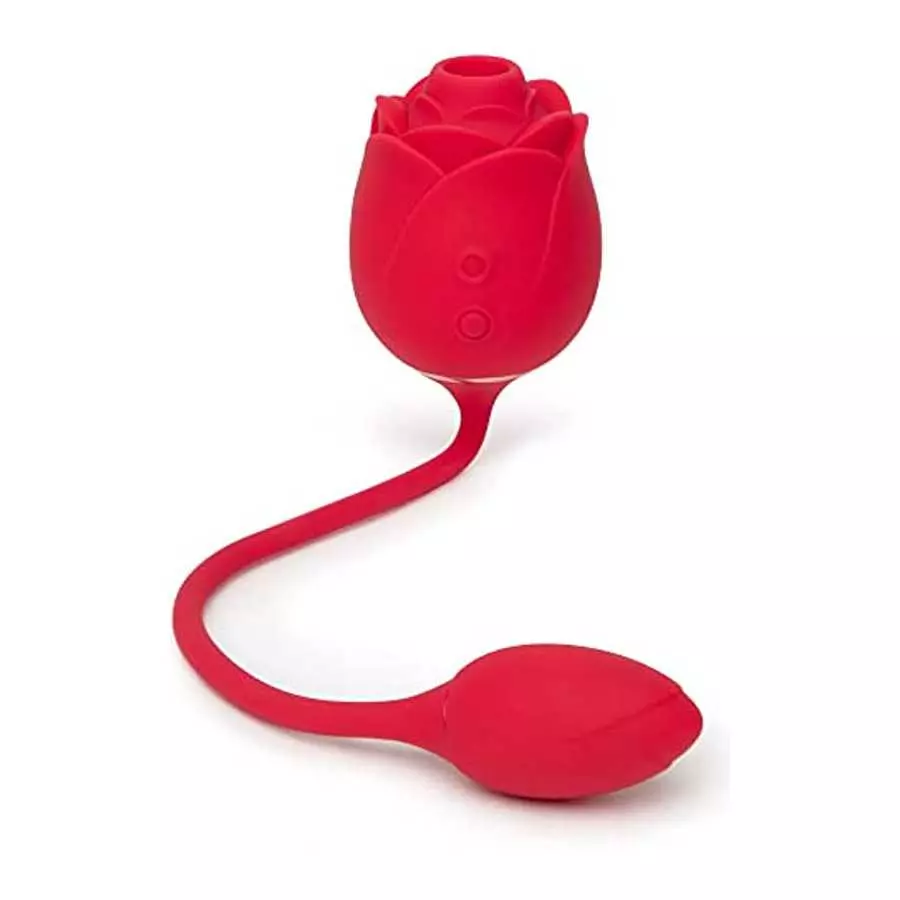 Lovehoney Rose Glow 2 in 1 Rose Clitoral Sucking Toy & Love Egg Vibrator – Rose Sex Toy Clit Suction Stimulator with 6 Suction S Lovehoney Rose Glow 2 in 1 Rose Clitoral Sucking Toy & Love Egg Vibrator – Rose Sex Toy Clit Suction Stimulator with 6 Suction S