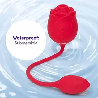 Lovehoney Rose Glow 2 in 1 Rose Clitoral Sucking Toy & Love Egg Vibrator – Rose Sex Toy Clit Suction Stimulator with 6 Suction S Lovehoney Rose Glow 2 in 1 Rose Clitoral Sucking Toy & Love Egg Vibrator – Rose Sex Toy Clit Suction Stimulator with 6 Suction S