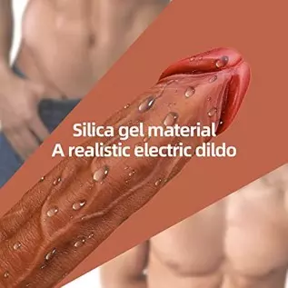 9.25”Thrusting Dildo Vibrator with Heating and Rotating, 9 Modes Vibration and Swing, Silicone Realistic Vibrating Dildos with R