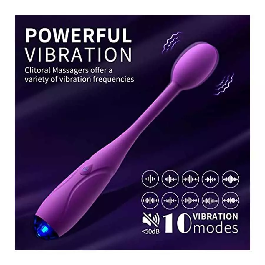 G Spot Vibrator Dildo with 10 Vibration Modes,Finger Vibrating Massagers Sexual Stimulator for Clitoral Vagina and Anal Stimulat