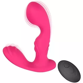 Remote Control Wiggling Wearable Panty Vibrator, Adult Sex Toys for G Spot Clitoral Stimulation, Butterfly Vibrators with 10 Vib