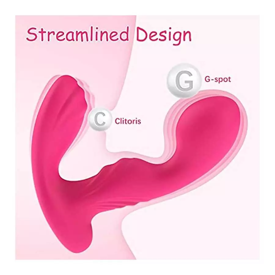 Remote Control Wiggling Wearable Panty Vibrator, Adult Sex Toys for G Spot Clitoral Stimulation, Butterfly Vibrators with 10 Vib