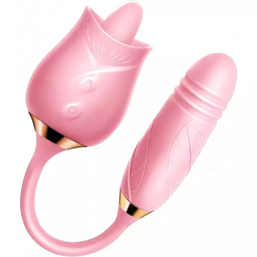 The Rose Toy for Women - Rose Clitorial Sucking Toy with 10 Intense Suction - Rose Sex Toy with Tongue and Suck - Rechargeable C The Rose Toy for Women - Rose Clitorial Sucking Toy with 10 Intense Suction - Rose Sex Toy with Tongue and Suck - Rechargeable C