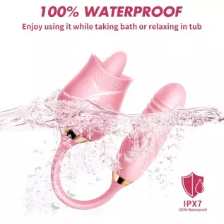 The Rose Toy for Women - Rose Clitorial Sucking Toy with 10 Intense Suction - Rose Sex Toy with Tongue and Suck - Rechargeable C The Rose Toy for Women - Rose Clitorial Sucking Toy with 10 Intense Suction - Rose Sex Toy with Tongue and Suck - Rechargeable C