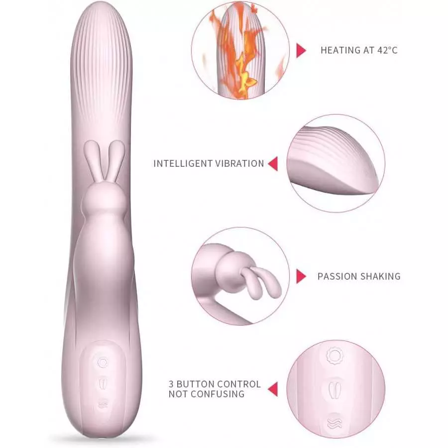 AIYULONG Personal Massager for Women, G-Spot Vibrator Clit, Quiet & USB Rechargeable Waterproof Vibrator - 9 Vibration Modes & 7