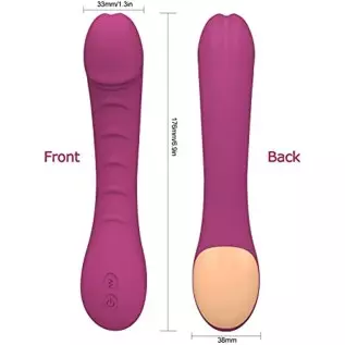 G Spot Clitoral Anal Vibrator Sex Toy with 12 Vibration Modes Waterproof Rechargeable Rose Toy Adult Toy for Women Couple Adult 