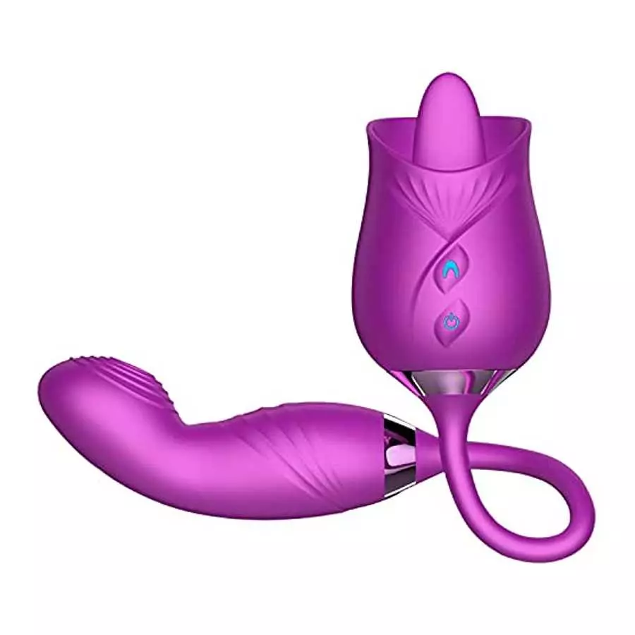 Squirting Toys for Woman Sex - 3 in 1 Vibrating Dildo Thrusting Toys for Woman G Spot,Vibration Tongue for Licking Clitoral Nipp