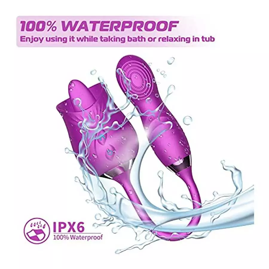 Squirting Toys for Woman Sex - 3 in 1 Vibrating Dildo Thrusting Toys for Woman G Spot,Vibration Tongue for Licking Clitoral Nipp