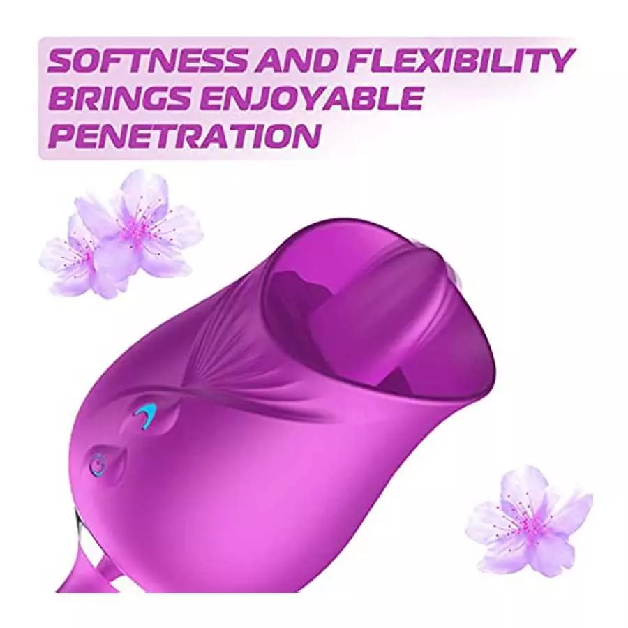 Squirting Toys for Woman Sex - 3 in 1 Vibrating Dildo Thrusting Toys for Woman G Spot,Vibration Tongue for Licking Clitoral Nipp