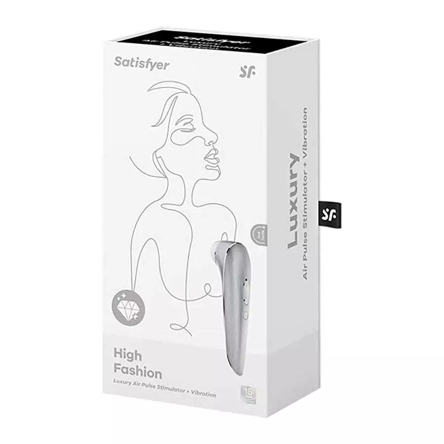 Satisfyer Luxury High Fashion Air-Pulse Clitoral Vibrator - Non-Contact Clitoral Sucking Pressure-Wave Technology Plus Vibration