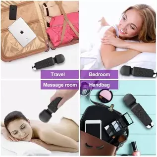 YINGE Mini Wand Massager for Women/Man with Powerful Vibrating Small Cordless Handheld Bullet Personal Waterproof Deep Tissue Th YINGE Mini Wand Massager for Women/Man with Powerful Vibrating Small Cordless Handheld Bullet Personal Waterproof Deep Tissue Th