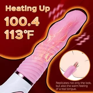 Tongue Vibrator Sex Toy, Honey Play Box “Tongue Demon”Female Sex Stimulator, Clitoris G-Spot Soft Tongue Licking Nipple Massager