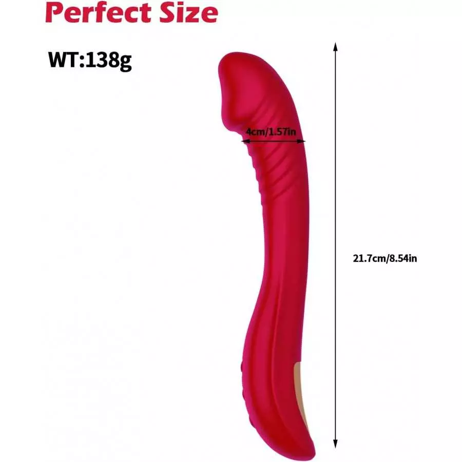 G-Spot Vibrator for Women,8.5 inch Realistic Vibrator with 10 Vibration Modes,Waterproof Rechargeable Vibrator Adult Sex Toy Gif