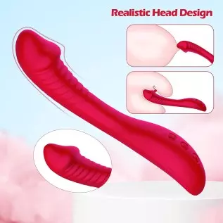 G-Spot Vibrator for Women,8.5 inch Realistic Vibrator with 10 Vibration Modes,Waterproof Rechargeable Vibrator Adult Sex Toy Gif