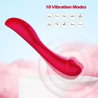 G-Spot Vibrator for Women,8.5 inch Realistic Vibrator with 10 Vibration Modes,Waterproof Rechargeable Vibrator Adult Sex Toy Gif