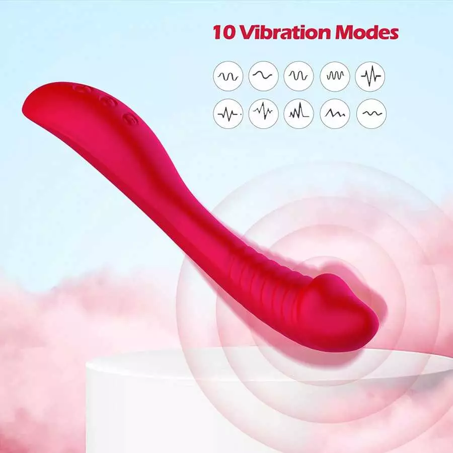 G-Spot Vibrator for Women,8.5 inch Realistic Vibrator with 10 Vibration Modes,Waterproof Rechargeable Vibrator Adult Sex Toy Gif
