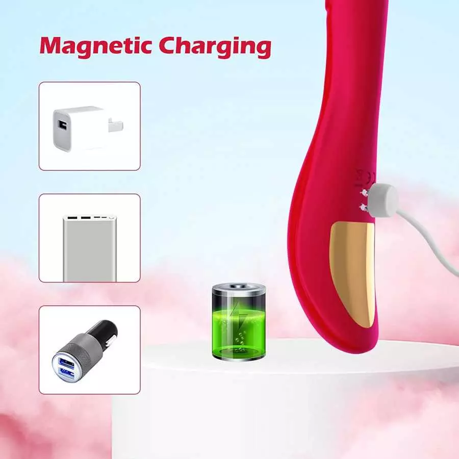 G-Spot Vibrator for Women,8.5 inch Realistic Vibrator with 10 Vibration Modes,Waterproof Rechargeable Vibrator Adult Sex Toy Gif