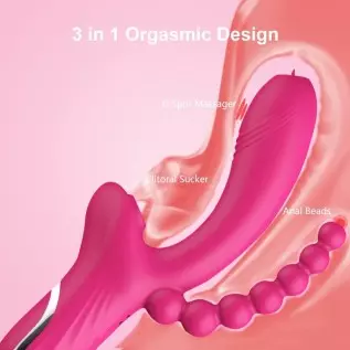 3 in 1 Clitoris Sucker Dildo Vibrator for Female G Spot Tongue Licking Clit Vacuum Stimulator Adults Sex Toys for Womans (Rose R 3 in 1 Clitoris Sucker Dildo Vibrator for Female G Spot Tongue Licking Clit Vacuum Stimulator Adults Sex Toys for Womans (Rose R