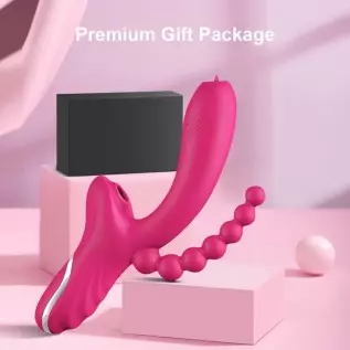 3 in 1 Clitoris Sucker Dildo Vibrator for Female G Spot Tongue Licking Clit Vacuum Stimulator Adults Sex Toys for Womans (Rose R 3 in 1 Clitoris Sucker Dildo Vibrator for Female G Spot Tongue Licking Clit Vacuum Stimulator Adults Sex Toys for Womans (Rose R