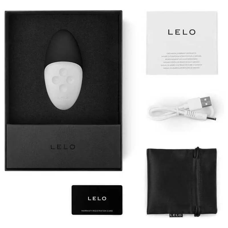 LELO SIRI 2 External Massager for Women, Powerful Bullet Massager Toy Mini Vibrator with Sound Activated Vibration Patterns, Bla
