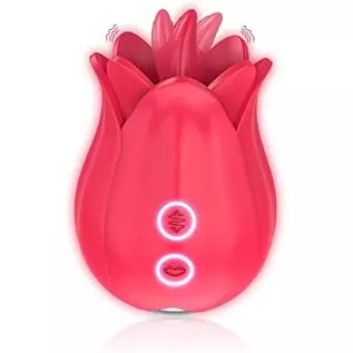 UUC Toy Vibrator Women CCVOO Tongue Licking UUC Sex Stimulator 2 in 1 Multiple Modes Clitoral Nipple Vibrator Massager Masturbat